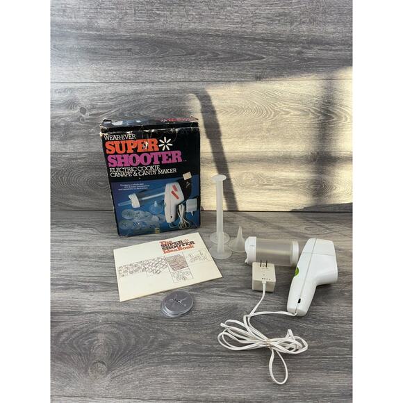 Vintage Wear-Ever Super Shooter Electric Cookie Press 70001 – Tested - Complete!